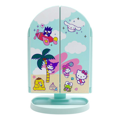 Miroir de maquillage à trois volets à DEL Impressions Vanity Hello Kitty And Friends Vacay