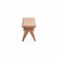 Banc en rotin et finition naturelle