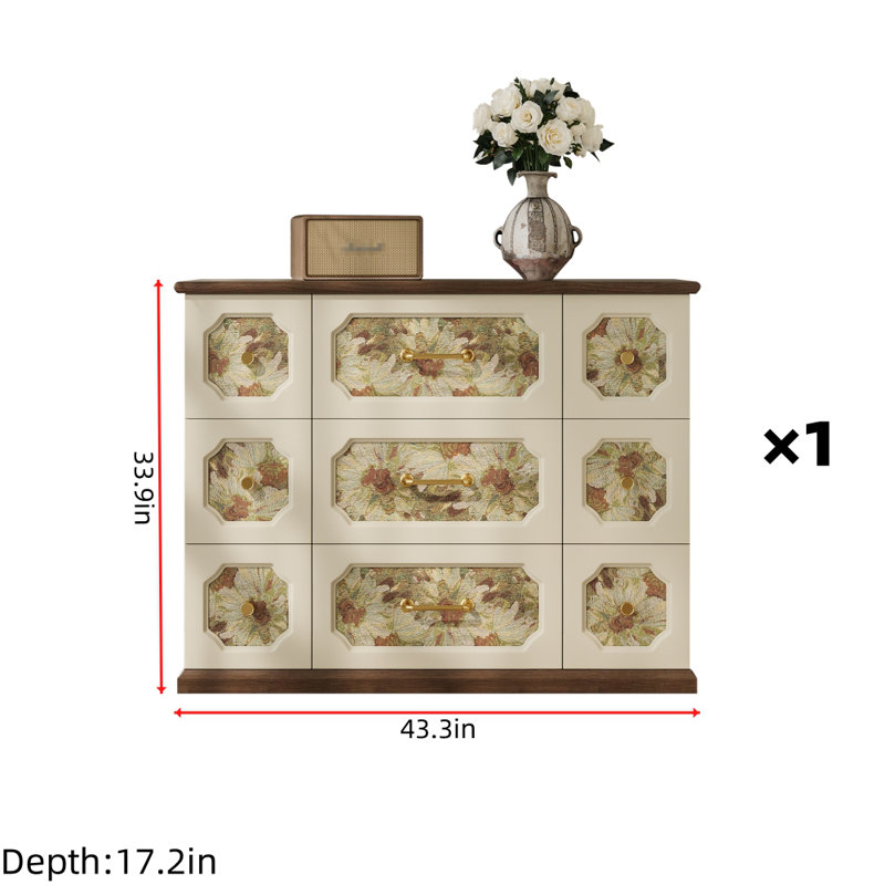 Commode décorative française rétro