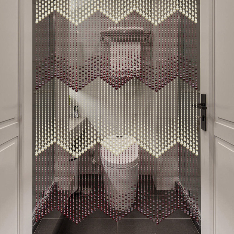 Faux Wood Door Curtain