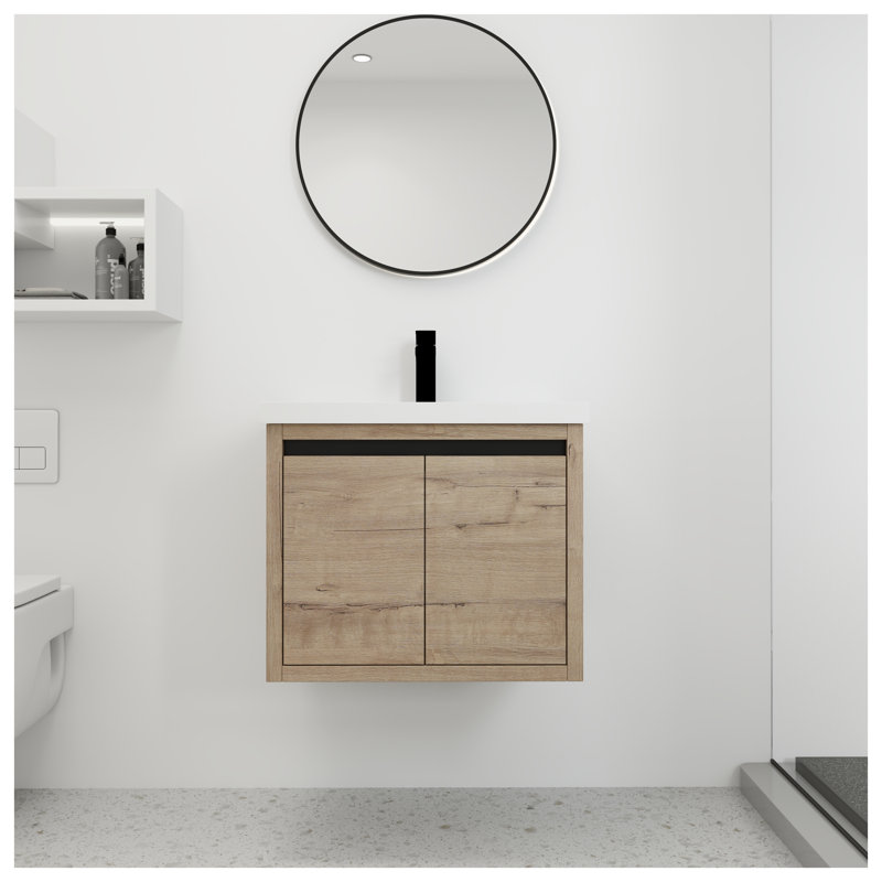 Ensemble de meuble-lavabo mural 24 po avec lavabo 24 po