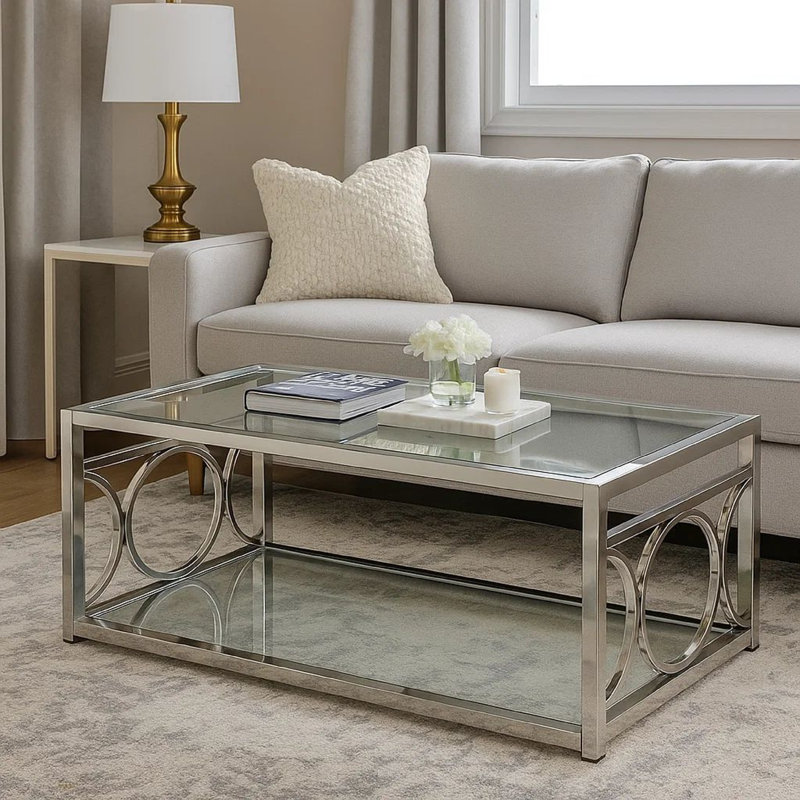 Khade Glass Top Coffee Table