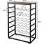 Conneautville 30 Bottle Floor Wine Bottle Rack in Black