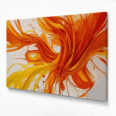 «Lyrical Abstraction», art mural sur toile brune