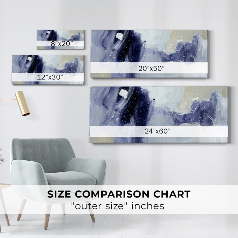 «Sky Break I», reproduction sur toile, H 12 po x l 30 po x P 1,5 po