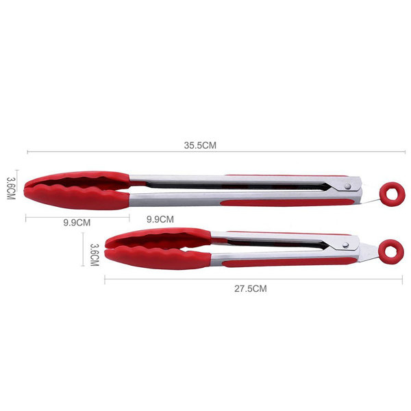 Primecook Stainless Steel and Nylon Kitchen Tong