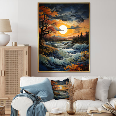 Tempêtes, lever de soleil, paysage IV