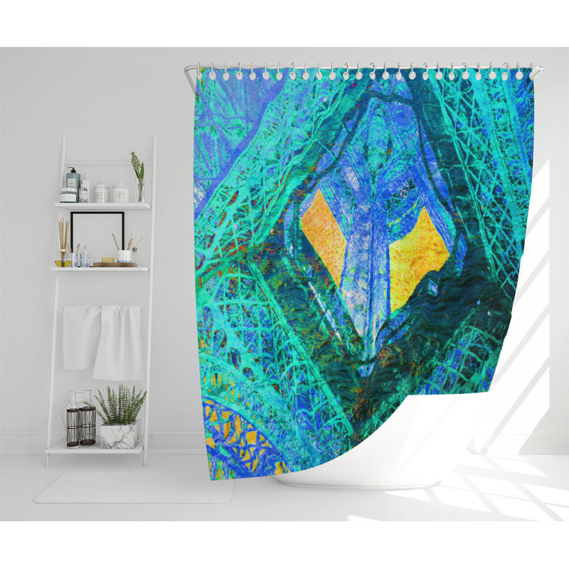 Dimosthenis Polyester Shower Curtain Set