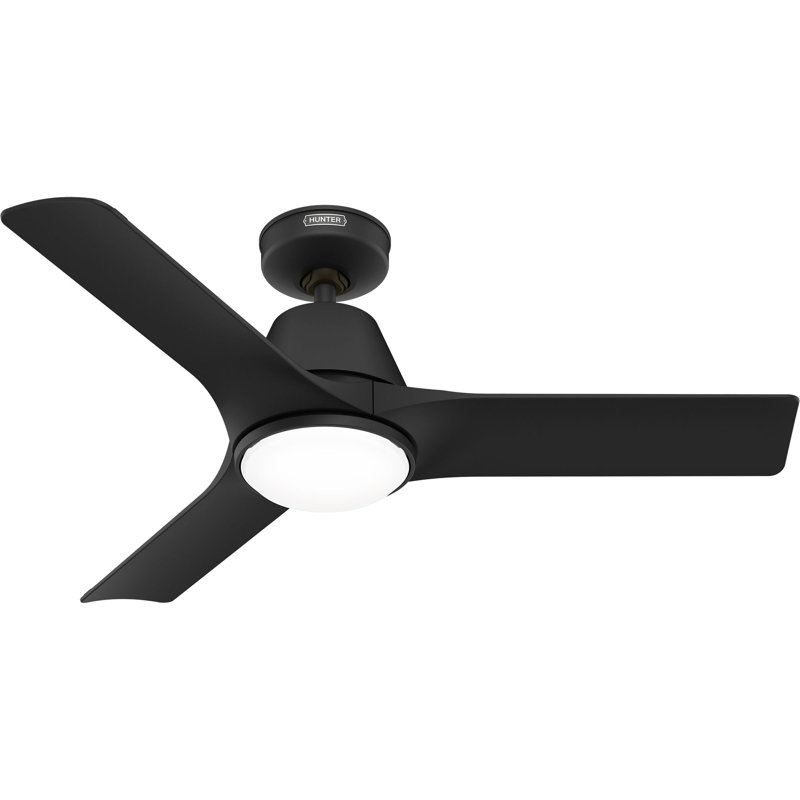 Hunter 44 inch Aeronaut Wi-Fi ENERGY STAR® Damp Rated Ceiling Fan with LED Light Kit and Handheld Remote