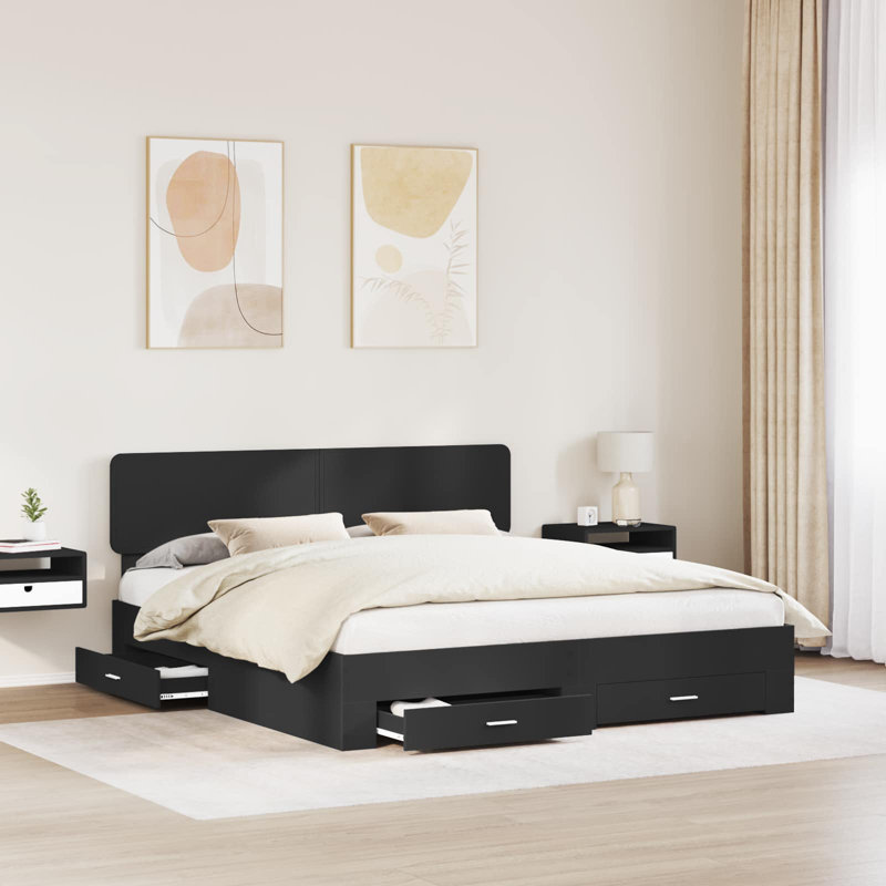 Bed, Super King (6'), Black