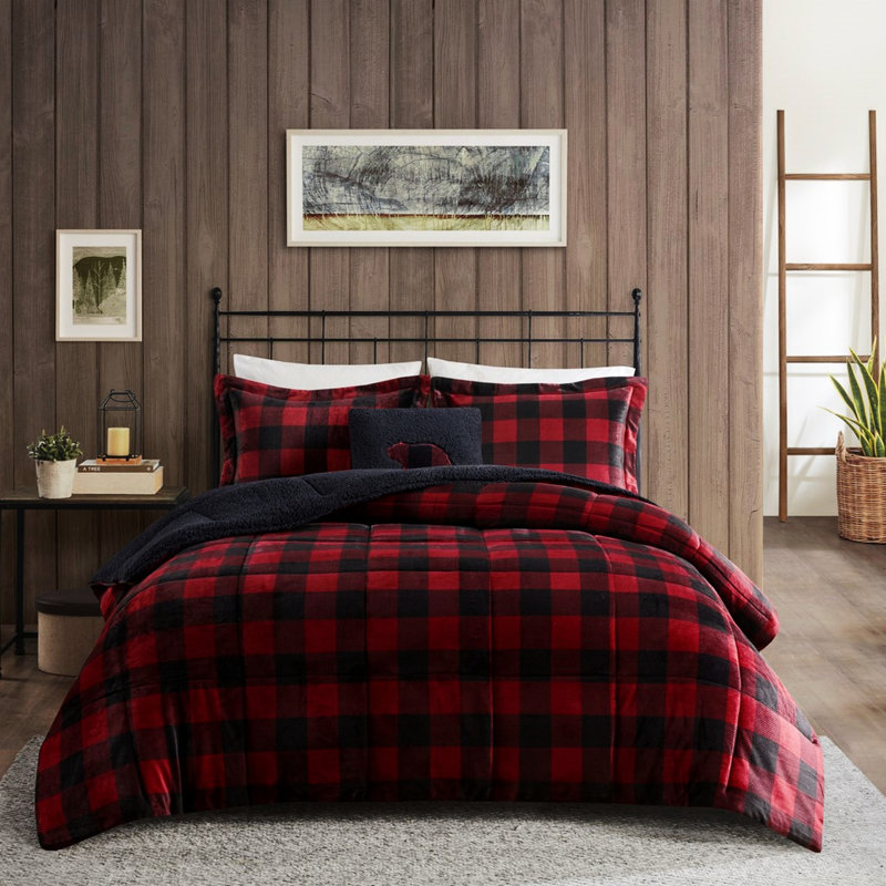 Édredon avec une sensation de luxe pour un sommeil confortable, Édredon double, 2 taies décoratives et 1 coussin