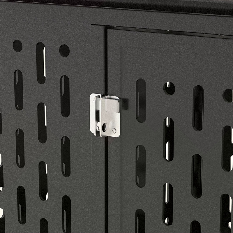Cage pour chien 45 po indestructible avec toit surélevé 45 po 2 plateaux amovibles, roues verrouillables