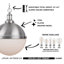Luminaire suspendu sphère 2 lumières Valia-954860918