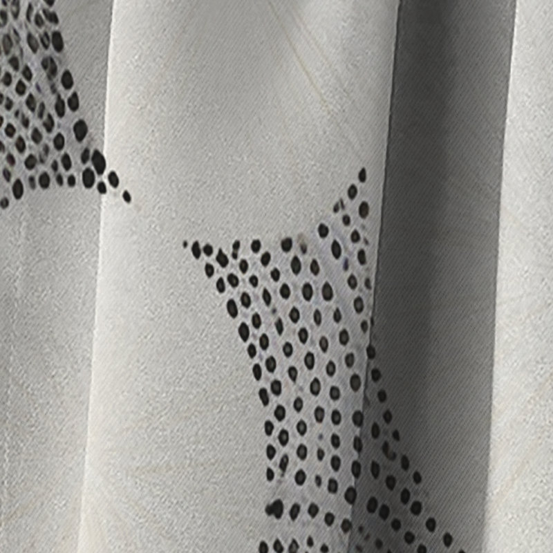 Abstrait corail abstrait noir et blanc - rideau occultant corail - 1 panneaux, L 52 po x L 63 po