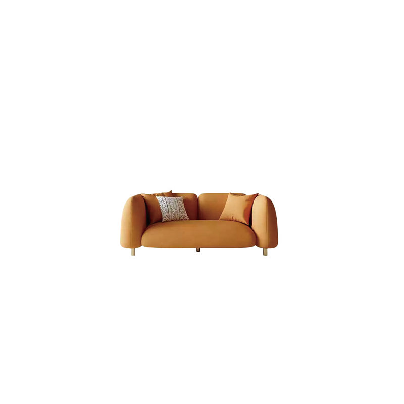 Canapé crème fraiche d'affilée, Orange, 2, H 27,56 po x l 66,93 po x P 32,28 po