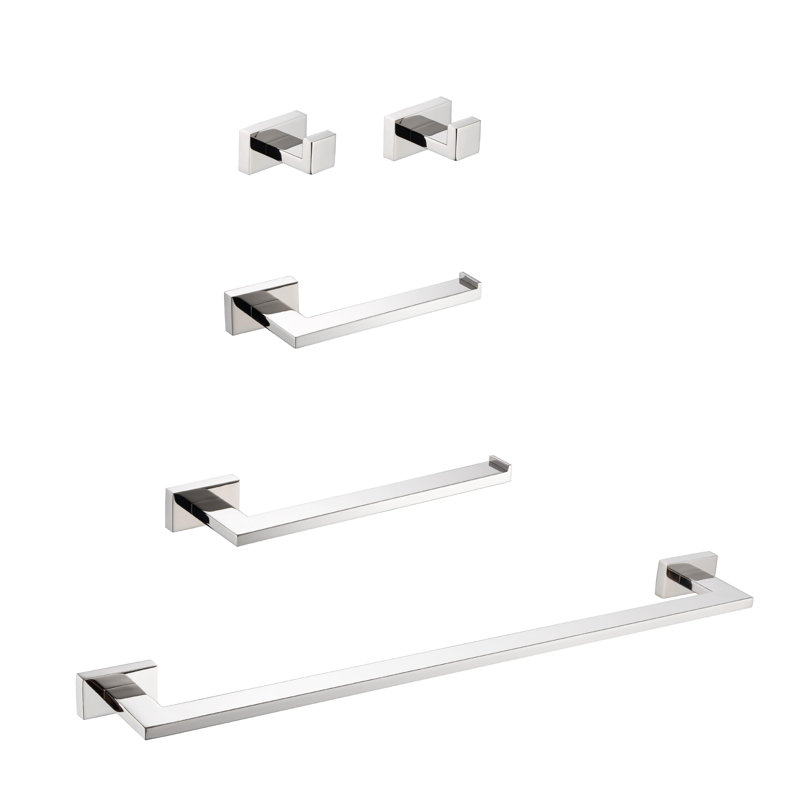 5-Piece Set Bathroom Hardware Sets, Chrome