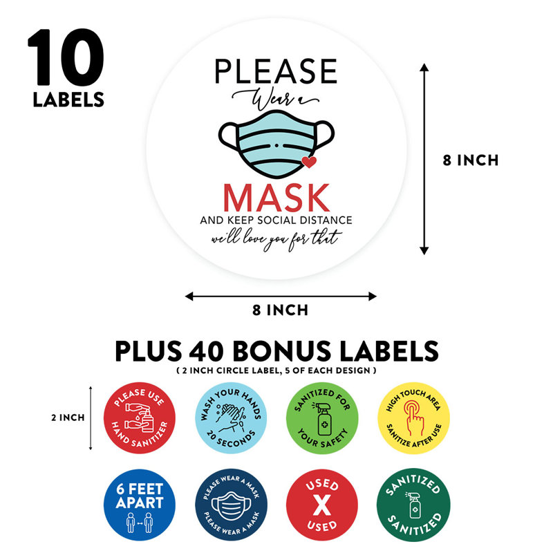 Adhésif décoratif « please be a Mask »