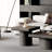 23.6'' Modern Solid Wood Veneer End Table(Only Including Coffee Table)