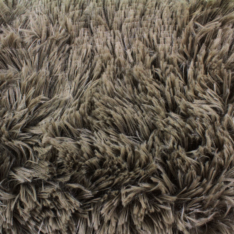Carice Solid Colour Shag Area Rug, Rectangle 190 cm x 290 cm