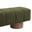 Banc rembourré de 64 po Boucle 64 po, fabrication au sol, banc à installation rapide de 18 po de hauteur avec mousse à densité de 11 po, utilisations diverses-741151135-741151130