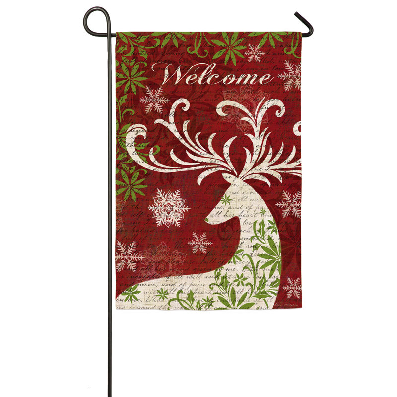Drapeau de jardin 18 x 13 po Douros Christmas Deer
