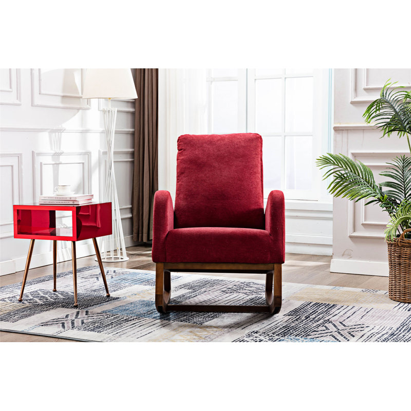 Chaise berçante, Rouge