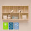 Tablette murale en bois de bouleau Angeles, meubles de rangement préscolaire ou de classe, tablettes de la garderie, assemblage requis