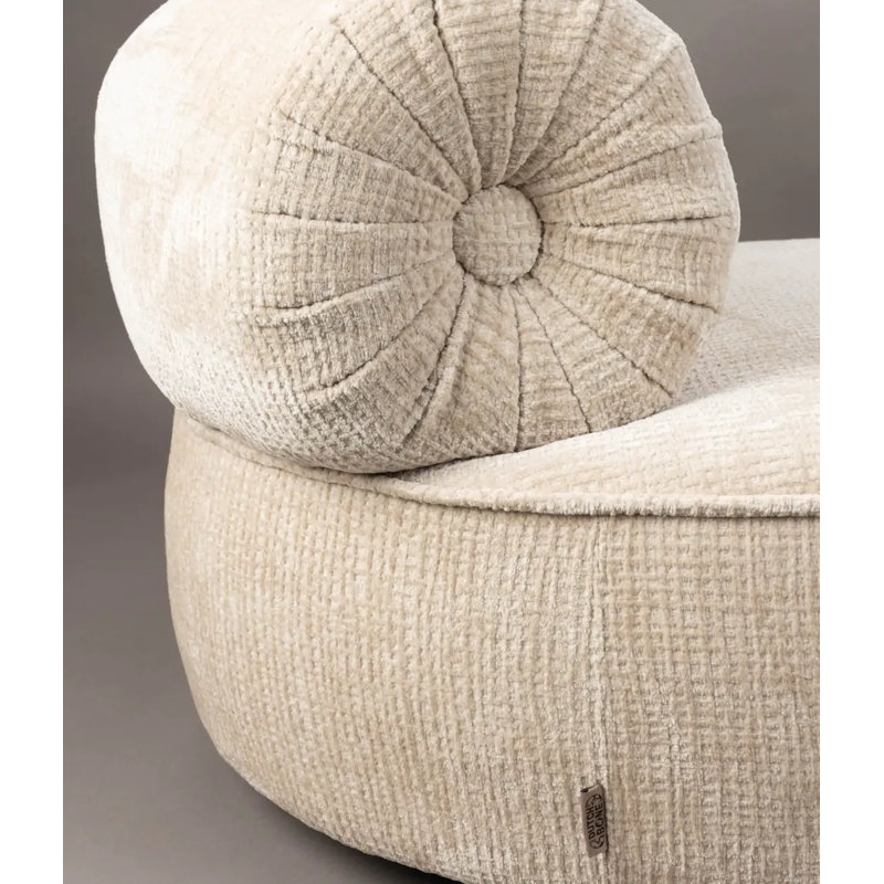 Tilbury Lounge Chair, Natural Beige Polyester