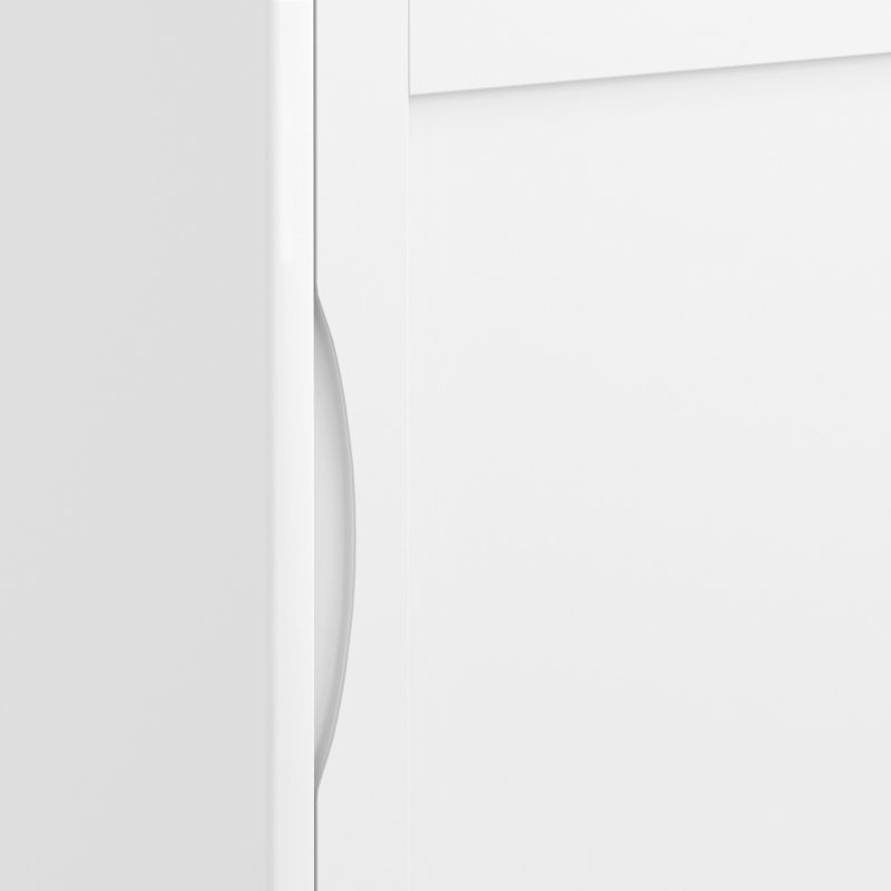 Harper SOLID HARDWOOD 30W Storage Cabinet With Doors Set Of 2, White