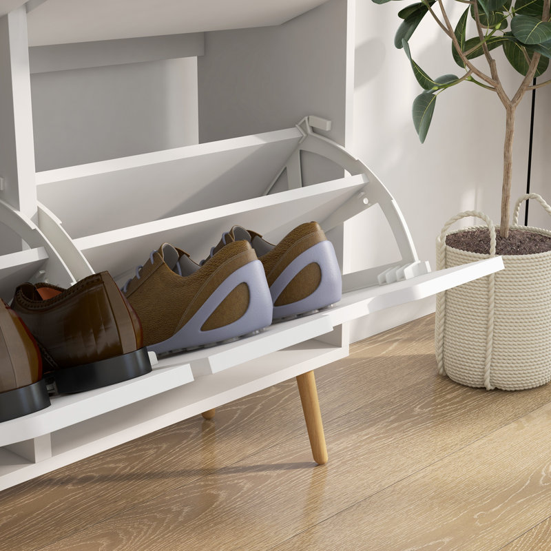 16 Pair Flip Down Shoe Storage