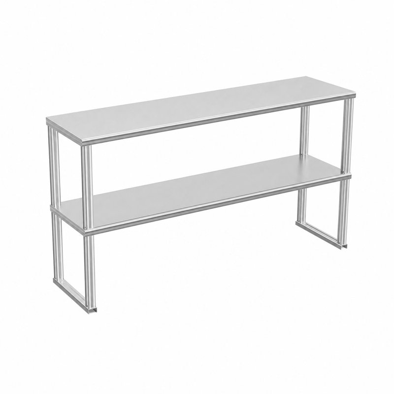 Stainless Steel Shelving Unit, 83.8cm H x 152.4cm W x 30.5cm D