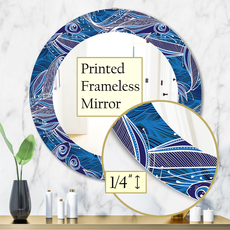 Miroir mural Fantastic Fishes, H 31,5 po x l po
