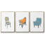 «Take A Seat X», reproduction sur toile 3 pièces-91886905-91886908