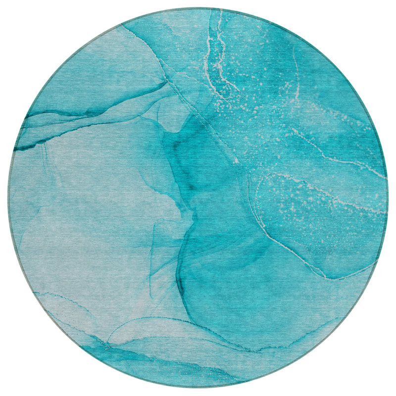 Tapis extérieur rond 8 pi