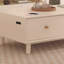 Table basse en bois massif au design simple-105512988