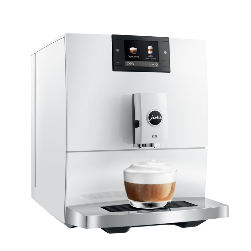 C9 Piano Black Automatic Coffee Machine, White