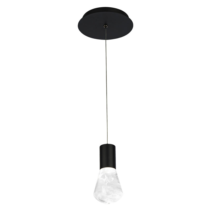 Luminaire suspendu 1 lumière DEL Plum Plum, Noir