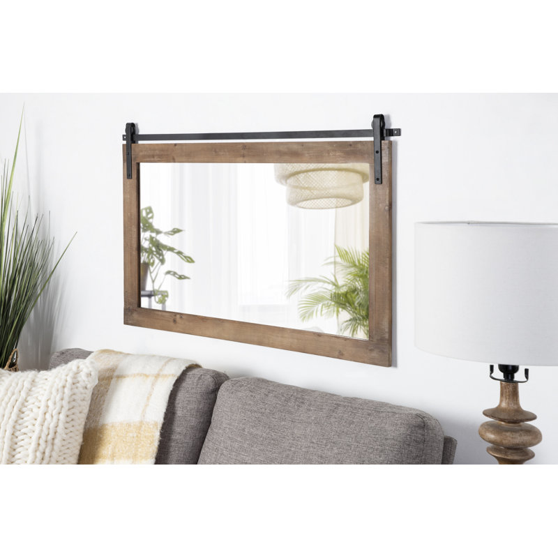Miroir Dayanah, Brun rustique, 38,75 po x 25,75 po