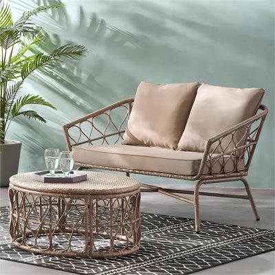 Ensemble de causeuse et table basse Raynette