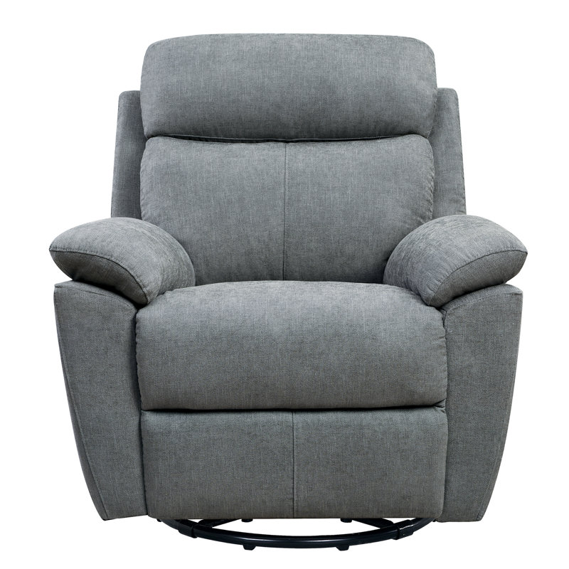 Classic Oversized Electric Power Recliner Chair, ,Equipped With USB Charging Connector With Overstuffed Cushion And Back, Soft Fabric Adults Single Recliner Sofa For Living Room
