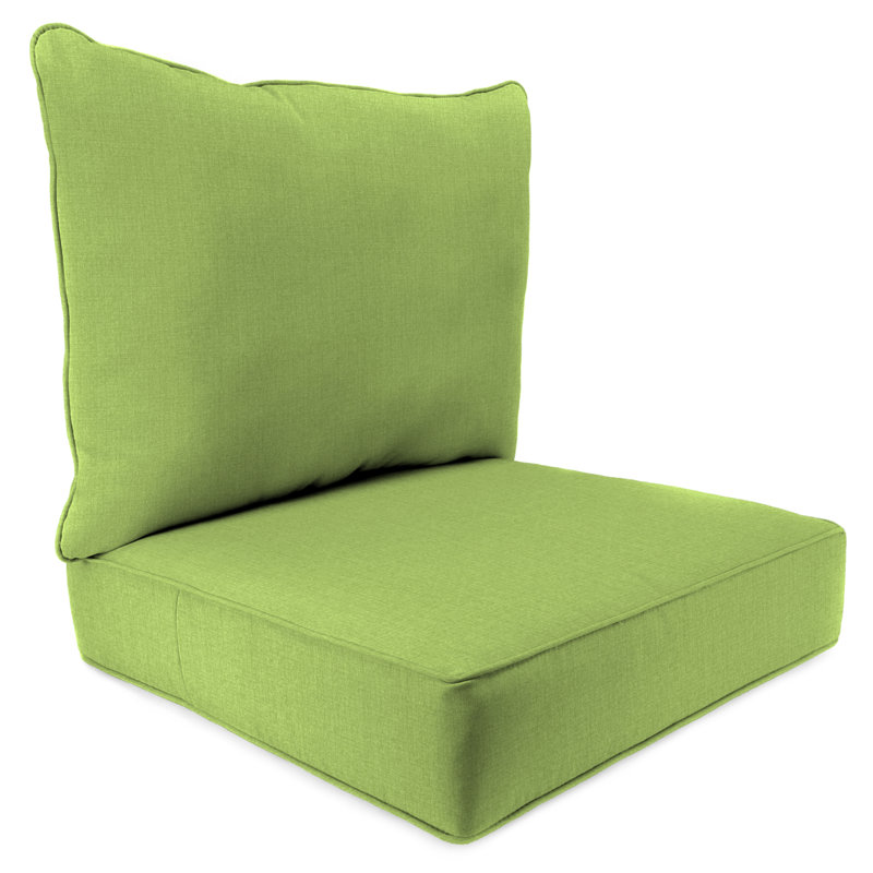 24" x 26.5" Outdoor Deep Seat Chair Cushion Set with Welt, McHusk Leaf