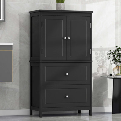 Armoire de rangement pour salle de bain avec tablette réglable