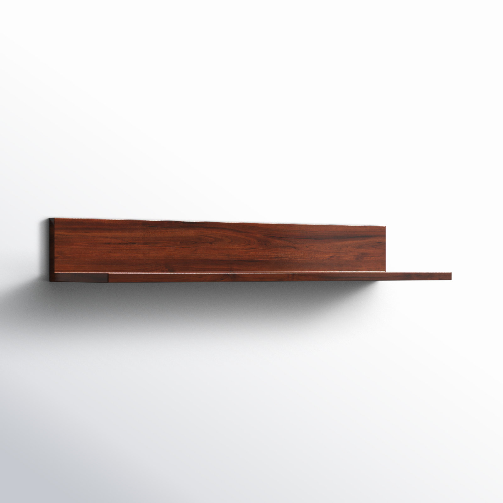 Dezerea Wall Mounted Shelves, Walnut, 3.5'' H X 24'' W X 6.75'' D