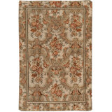 Hand-Knotted High-Quality Beige Area Rug