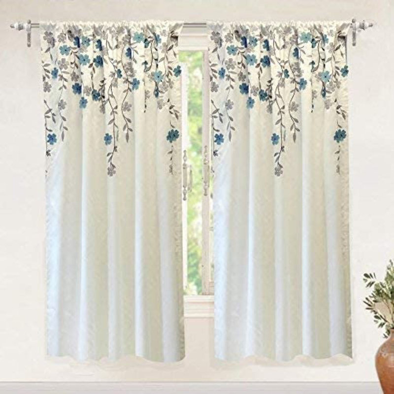 Heimbach Room Darkening Curtain Single Panel, Blue, 50" W x 63" L