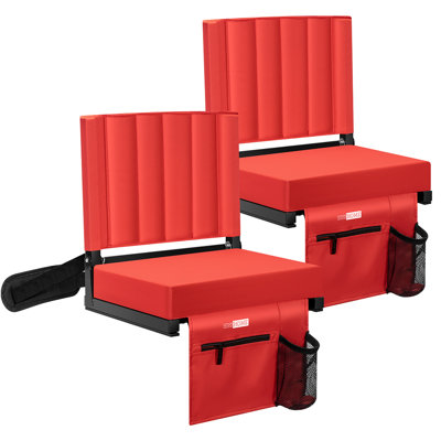 Shoichiro Folding Stadium Seat with Cushions -  Arlmont & Co., A8ECFC2A795347B592C3E3F2D24803A2