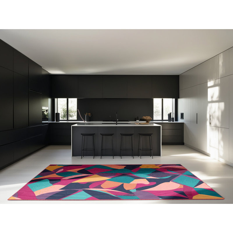 Spectrum Maze Rug, Square 3'