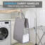 Mince sac à linge suspendu avec poignées, panier à linge portatif pliable robuste, panier de rangement compact pour vêtements et jouets