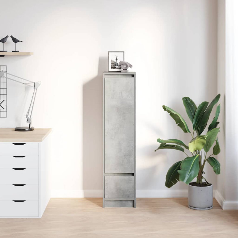 Highboard 29.5X34x119.5 Cm Engineered Wood, Concrete Grey