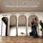 Oversized Arched Frameless Full Length Floor Mirror with Stand, Wall Mounted or Leaning Mirror for Bedroom, Home Gym, Living Room, Entryway-891723360-891723389